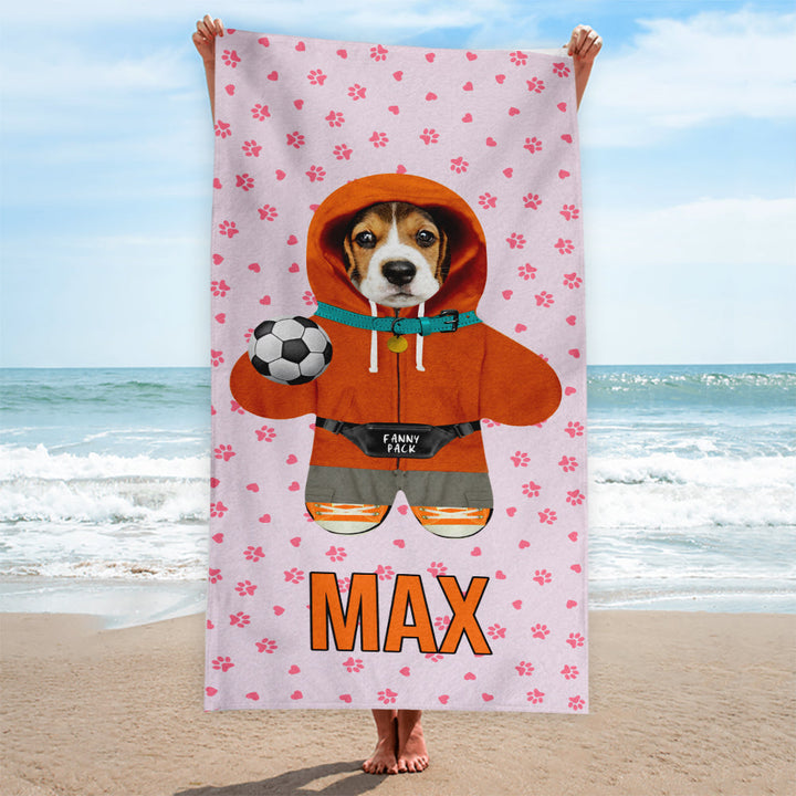 Create Your Own Mini Me™ - Personalised Lightweight, Microfibre Beach Towel - 150cm x 75cm