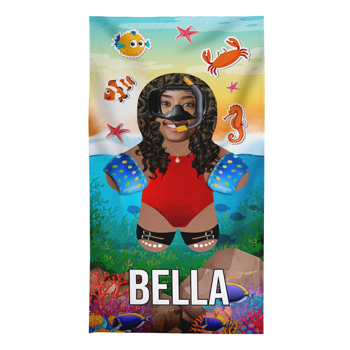 Create Your Own Mini Me™ - Personalised Lightweight, Microfibre Beach Towel - 150cm x 75cm