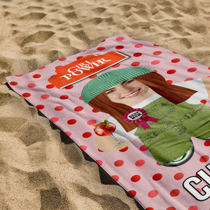 Create Your Own Mini Me™ - Personalised Lightweight, Microfibre Beach Towel - 150cm x 75cm