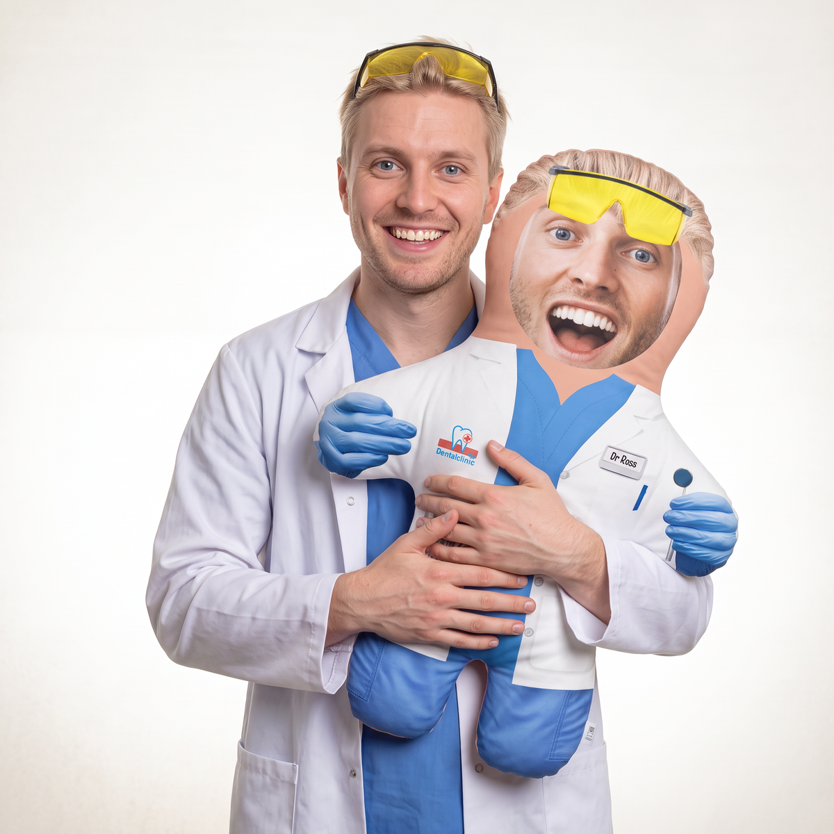 Dentist - large 80cm Mini Me held by its owner