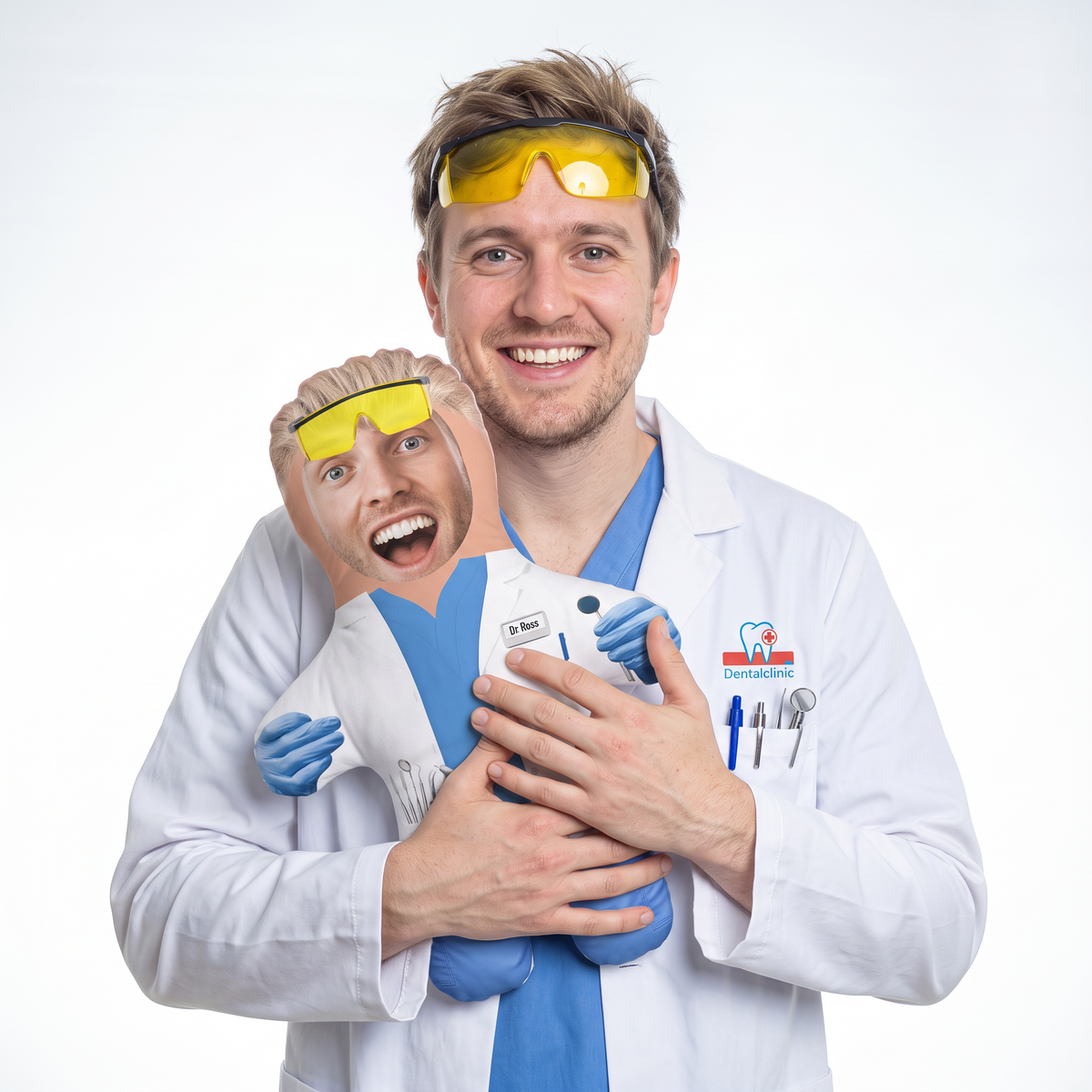 Dentist - medium 46cm Mini Me held by its owner