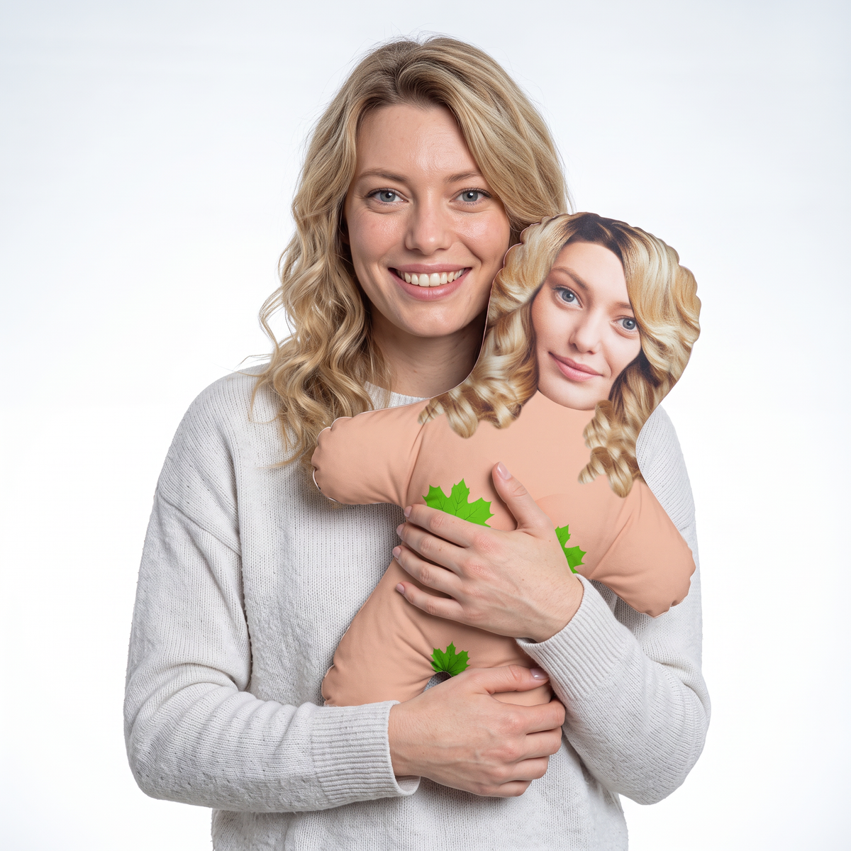 Naked Woman - medium 46cm Mini Me held by its owner