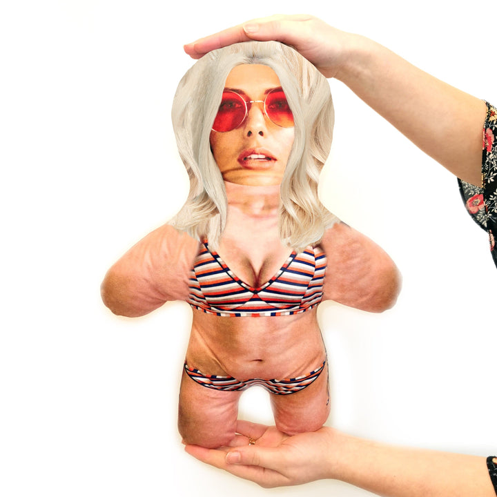 Bikini Real - Stripes - Choose Your Hair - Personalised Mini Me Doll