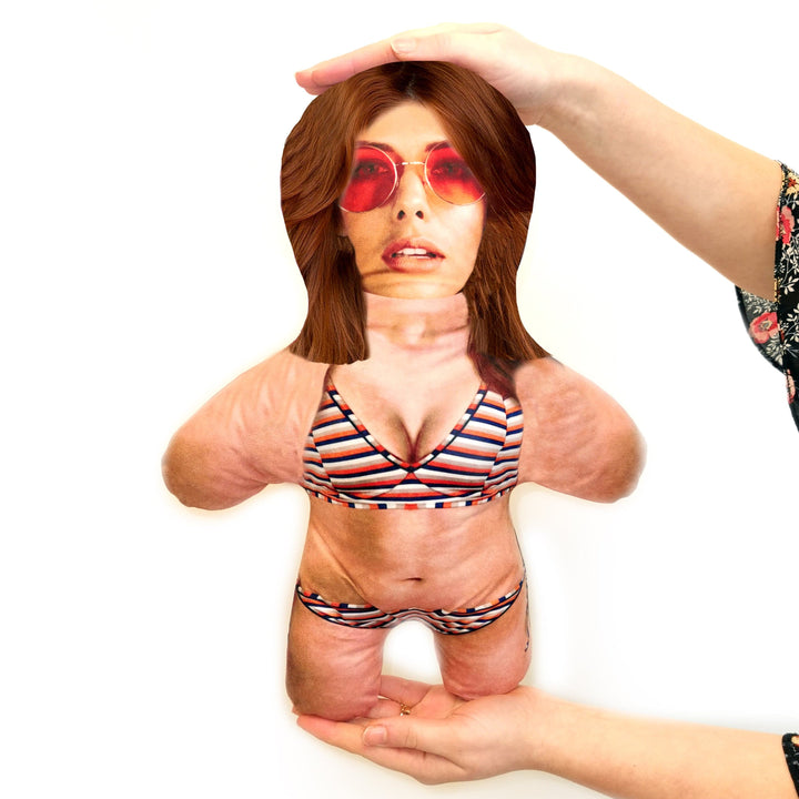 Bikini Real - Stripes - Choose Your Hair - Personalised Mini Me Doll