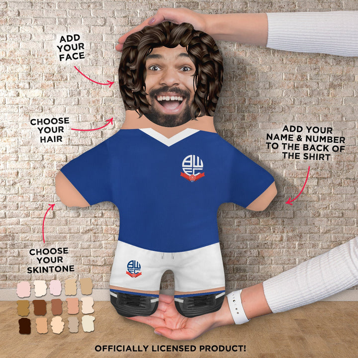 Bolton Wanderers F.C. - Blue - Personalised Mini Me Doll