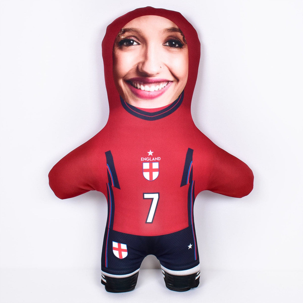 England Kit - Red - Add Your Name And Number - Personalised Mini Me Doll