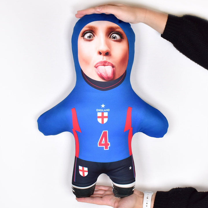 England Kit - Blue - Add Your Name And Number - Personalised Mini Me Doll