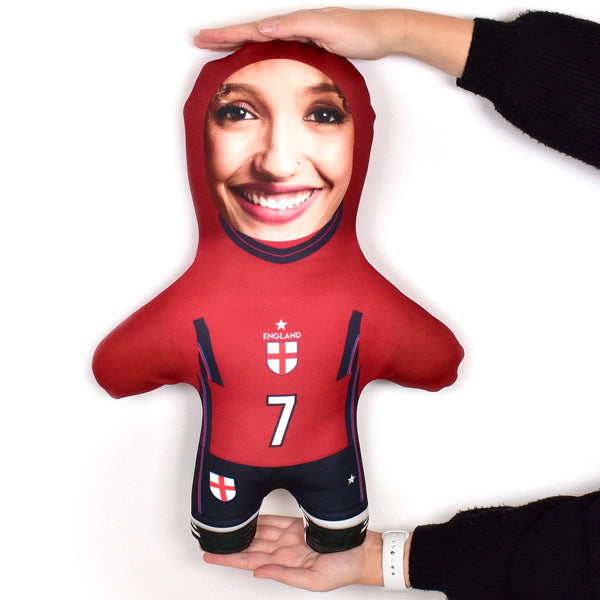 England Kit - Red - Add Your Name And Number - Personalised Mini Me Doll