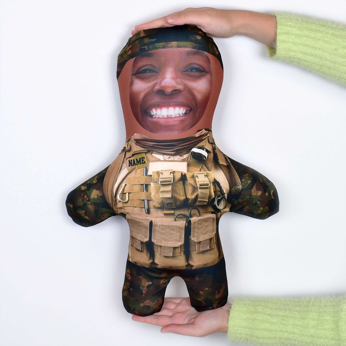 Army - Green Camo - 3 Skin Tones - Personalised Mini Me Doll