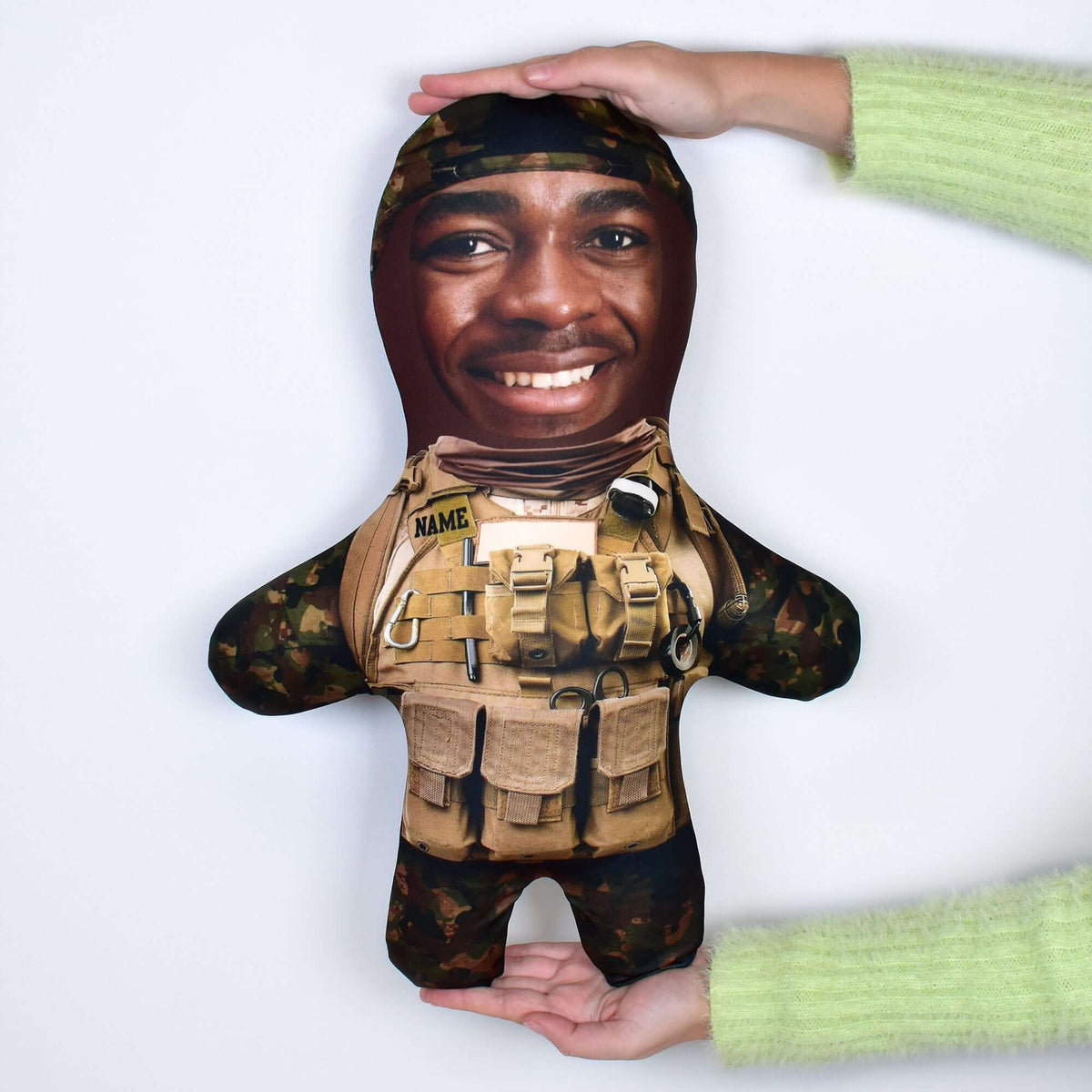Army - Green Camo - 3 Skin Tones - Personalised Mini Me Doll