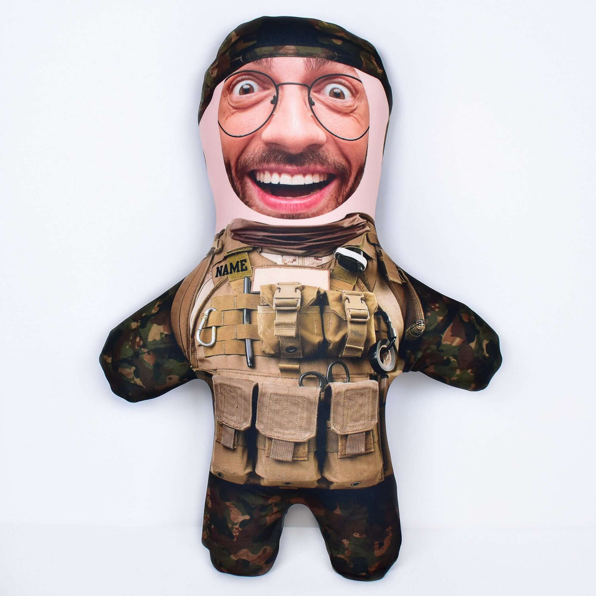 Army - Green Camo - 3 Skin Tones - Personalised Mini Me Doll