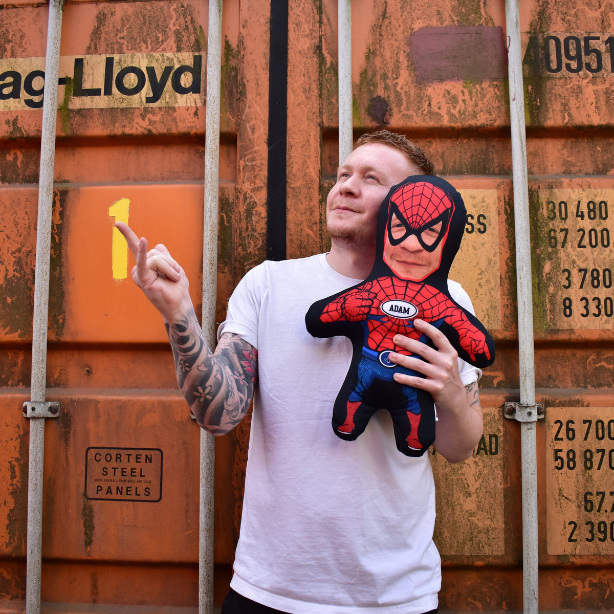 Cartoon Spider Boy Super Hero - Personalised Mini Me® Doll