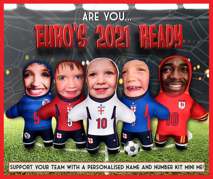England Kit - Red - Add Your Name And Number - Personalised Mini Me Doll