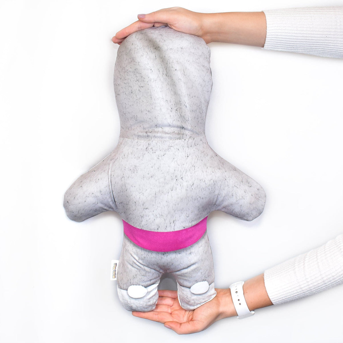 Fluffy Grey Dressing Gown - Personalised Mini Me® Doll