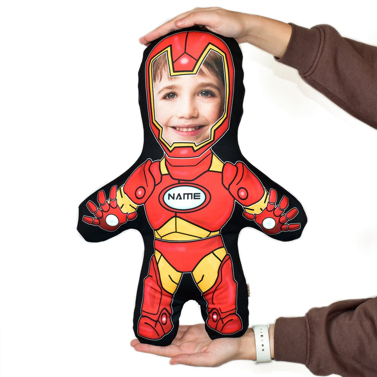 Cartoon Iron Boy Super Hero - Personalised Mini Me Doll