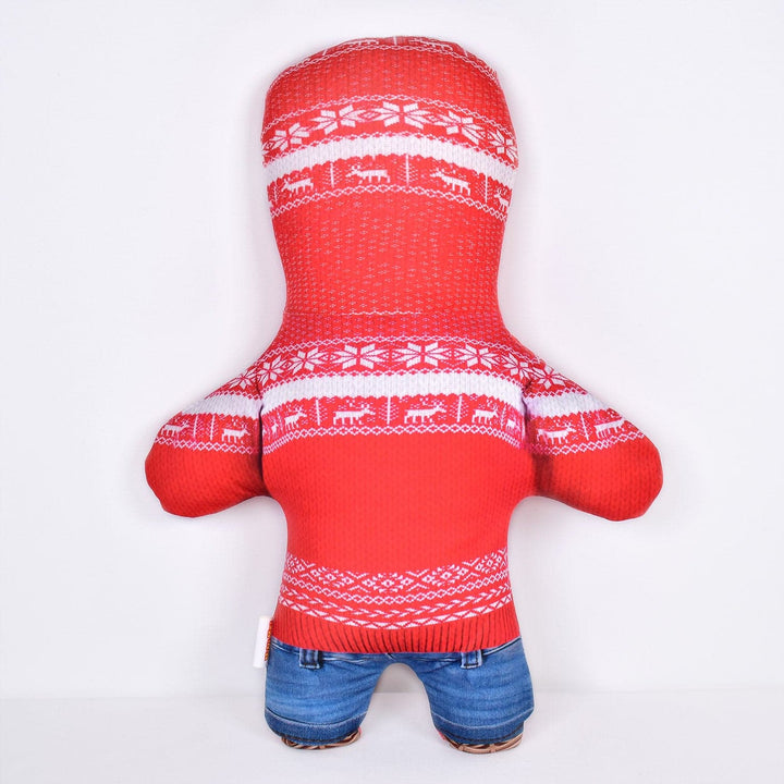 Christmas Jumper - Merry Red - Personalised Mini Me Doll