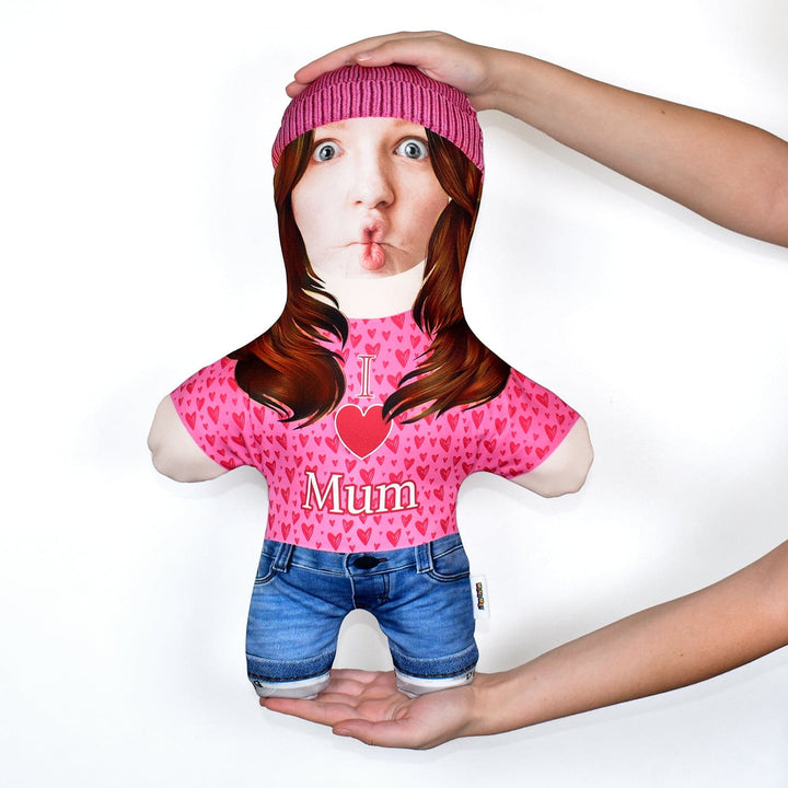 Pink Love Heart Top - Personalised Mini Me Doll