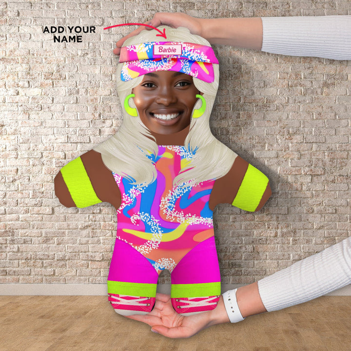 Neon Roller Skate Girl - Mini Me Personalised Doll