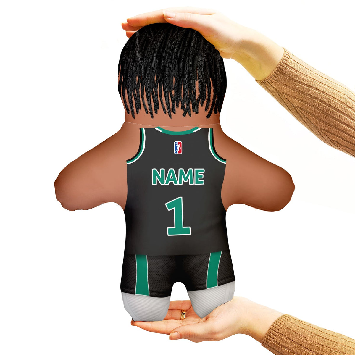 Basketball Player - Custom - Name and Number Shirt - Personalised Mini Me Doll