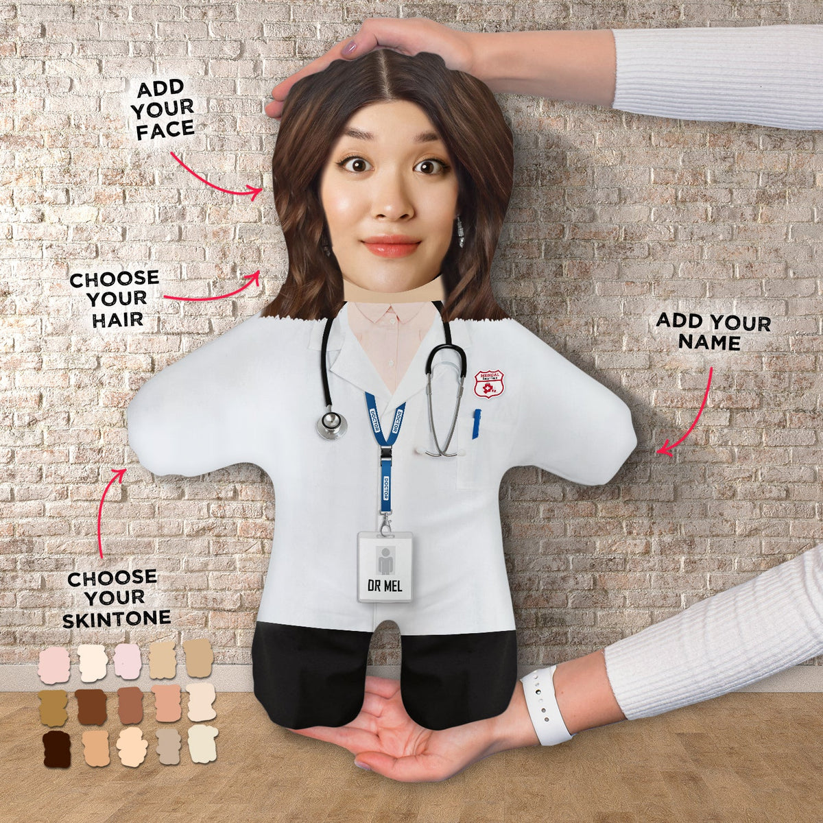 Female Doctor - Personalised Mini Me® Doll