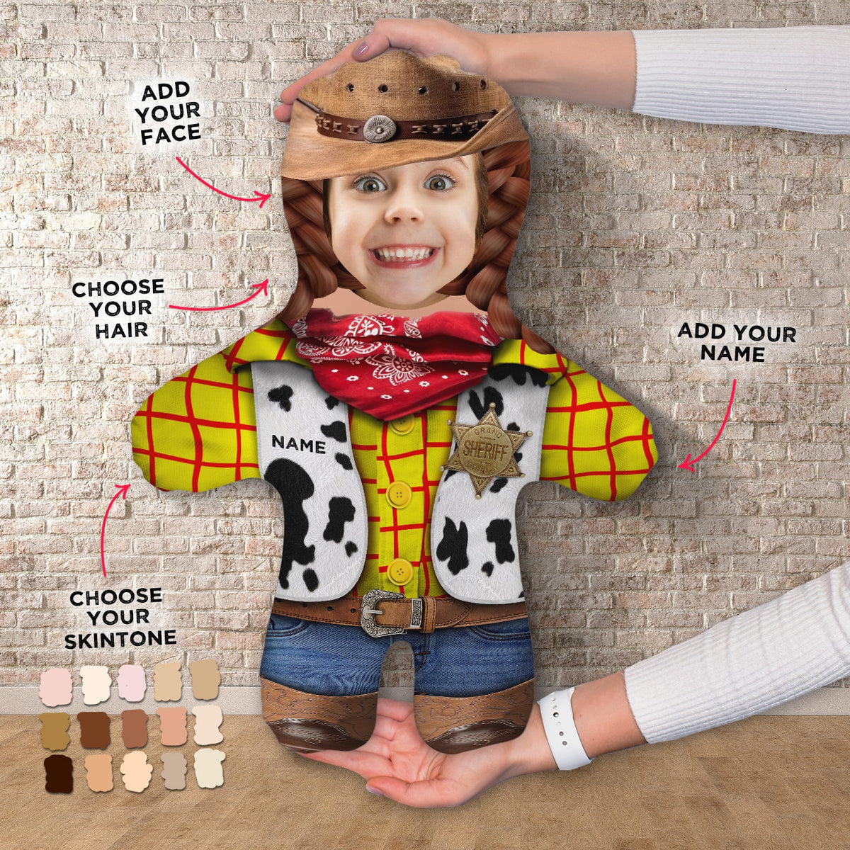 Cowboy - Custom - Personalised Mini Me Doll
