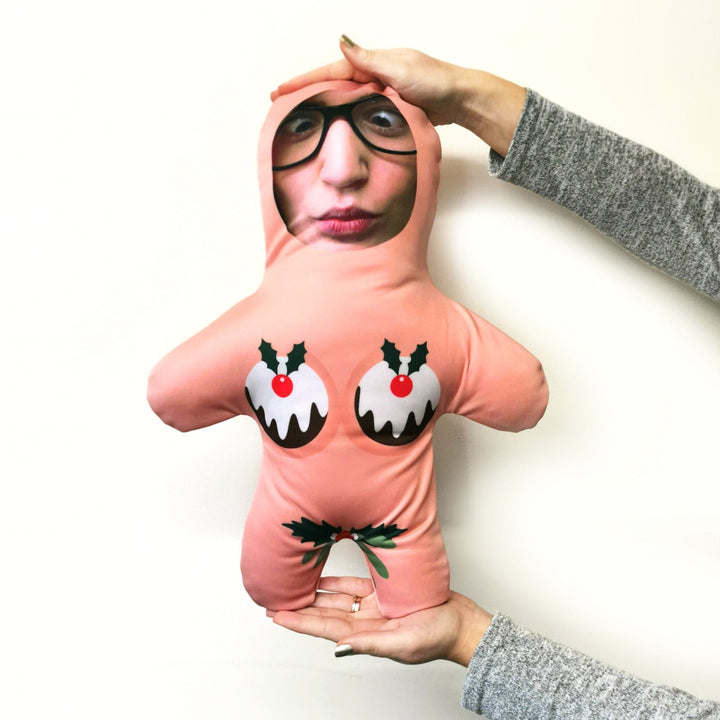 Naked Christmas Pudding - Personalised Mini Me Doll