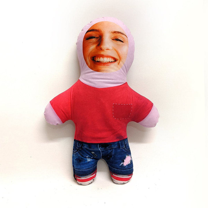Pink T-Shirt Girl - Personalised Mini Me Doll