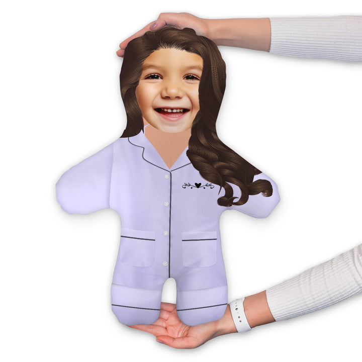 Purple PJ Set - Custom - Personalised Mini Me Doll